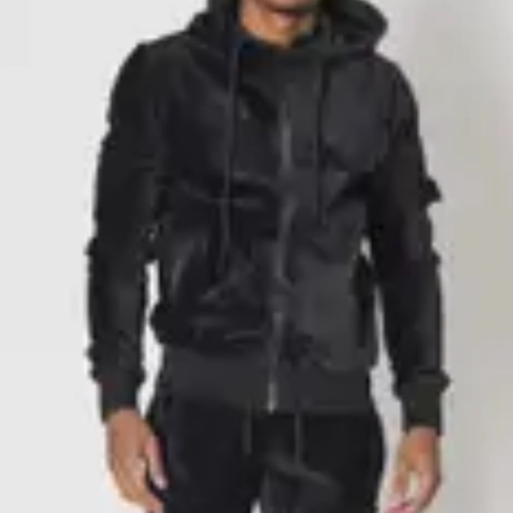2pc mens jog set with zippered hoody and pants